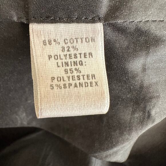 St. John Pencil Skirt Jacquard Geometric Black Tan 8 Career Office Quiet Luxury - Picture 6 of 10